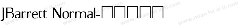 JBarrett Normal字体转换